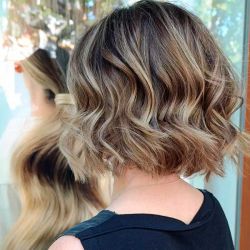 Corte de pelo bop con mechas